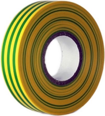 Изолента (0,13mm x 19mm x 20m) желто-зелёная (ELUX)