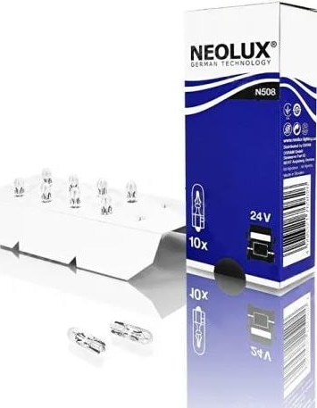 Лампа N508 1.2W 24V W2X4.6D 5XFS10 NEOLUX (только упаковками по 10шт)
