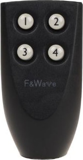 Пульт беспроводной 4 кнопки FW-RC4 черн. до100м F&F