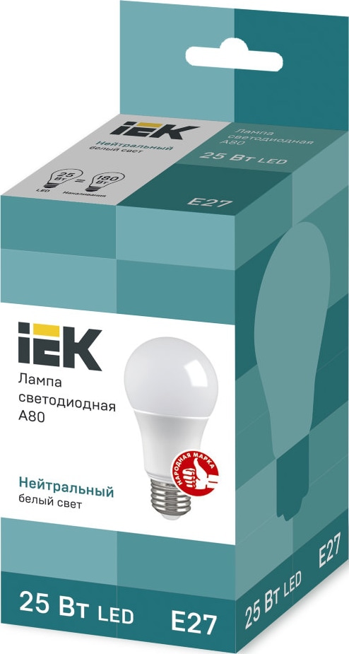 Лампа светодиодная LED-A80 eco 25Вт 230В 4000К E27 2500Lm IEK