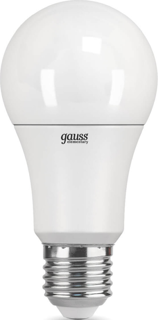 Лампа Gauss Elementary LED  A60 15W 220V E27 6500K 1480Lm
