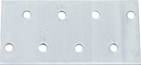 Пластина перфорированная ПС 40х80х2,0 мм (белый цинк)