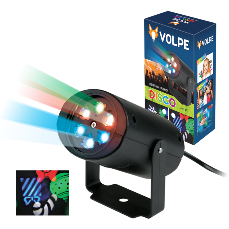 Светодиодный проектор ULI-Q306 4W/RGB Black Рождество