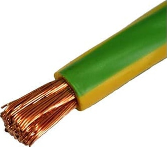 Провод ПуГВнг(А)-LS 1*1,5 Желто-зеленый (бухтами по 100м)