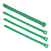 Хомут-липучка с мягкой застежкой 180*14мм, зеленый (уп. 10шт) RIPO