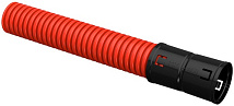 Труба гофрированная гибкая двустенная ПНД  d=50мм красная (25м) IEK