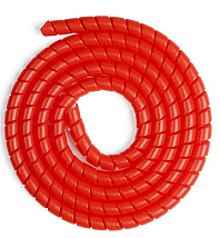 Спираль пластиковая 20мм СП20К красная (только по 5 метров)