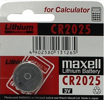 Элемент питания CR-2025 3V MAXELL 1/card
