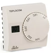 Термостат комнатный TEPLOCOM TS-2AA/8A, проводной 250В, 8А