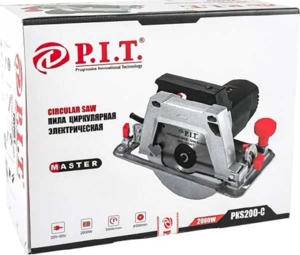 Пила дисковая РКS200-С МАСТЕР (2000W, 200мм) P.I.T