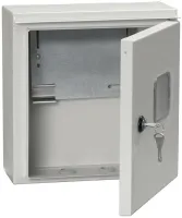Щит учёта. металл. ЩУ 1/1-0 с замком и окном IP66 IEK