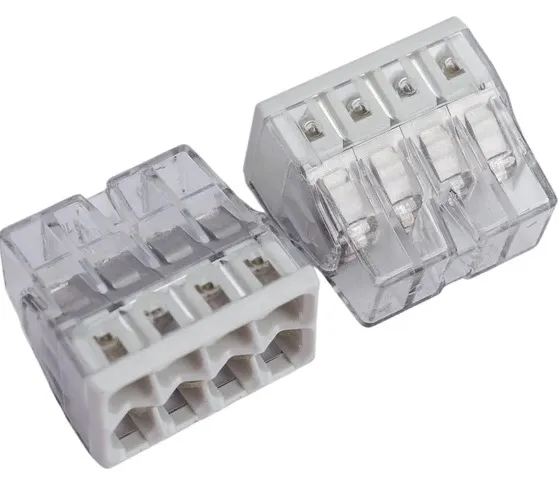 Клемма 8 отверстий 0,5-2,5 24А СМК 2273-248 с пастой (WAGO)