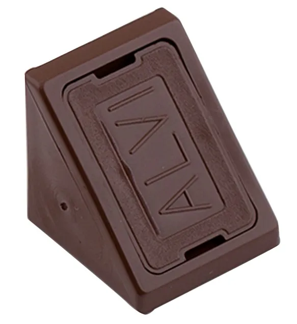 Уголок мебельный пластмассовый с шурупом дуб (6шт.) (Стройбат), уп