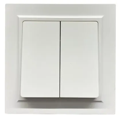 Выключатель проходной 2-кл. белый U1A-002-2 SoftTouch "Uno" AWSproducts