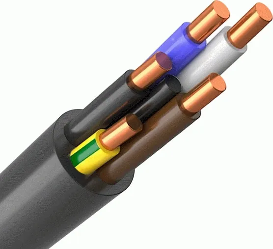 Кабель ВВГнг(A)-LS 5* 10 (ГОСТ) (круглый)