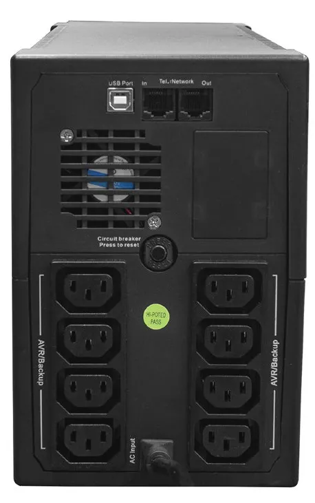 ИБП Hiden Expert ULI2000C 2000ВА/1200Вт 8xIEC C13, LCD, USB линейно-интерактивный