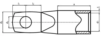 Наконечник медный луженый ТМЛ 120-8 KCZ (ERKO), 