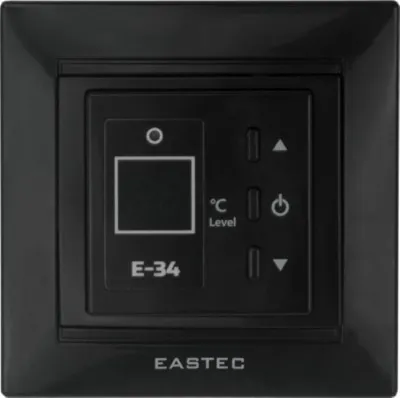 Терморегулятор EASTEC E-34 черный (Встраиваемый 3,5 кВт)