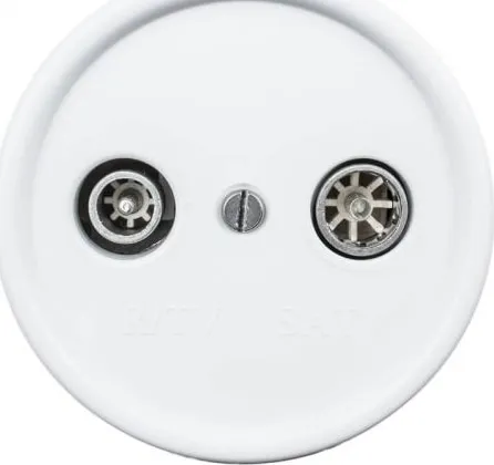 Розетка R/TV-SAT оконечная  Белый (пластик) Bironi