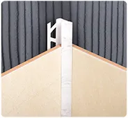 Раскладка под плитку 9-10мм внутренняя 2,5м Белая (25 шт.) ИДЕАЛ