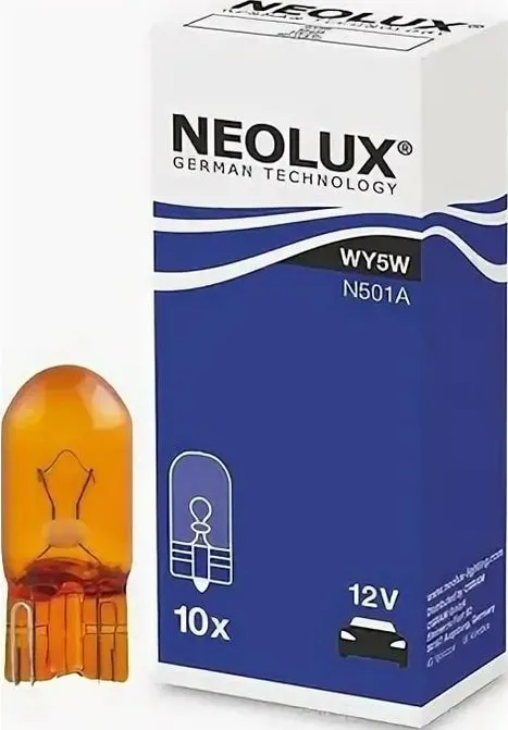 Лампа WY5W N501A 5W 12V W2.1X9.5D 5XFS10 NEOLUX (только упаковками по 10шт)