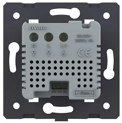 Терморегулятор сенсорный для теплого пола Белый (механизм) Livolo