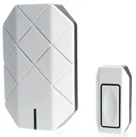 Звонок электрический дверной, (30 мелодий), белый, E-377