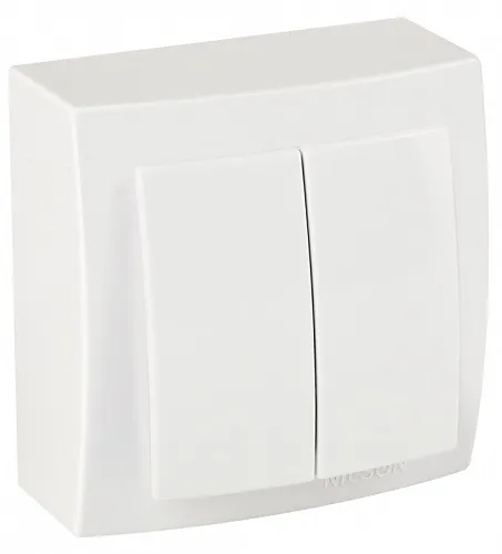 Выкл. 2-кл. ОУ, Themis, Белый