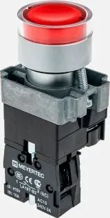 Кнопка MTB2-BW3461 LED крас. 24V AC/DC, 1нз, IP65 Meyertec