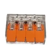 Клемма рычажковая 4 отверстия 0,2-4,0 32А SN-221414 (50шт) AWSPRODUCTS, уп