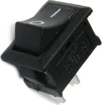 Выключатель клавишный 250V 6А 2c ON-OFF чёрн. Mini Rexant