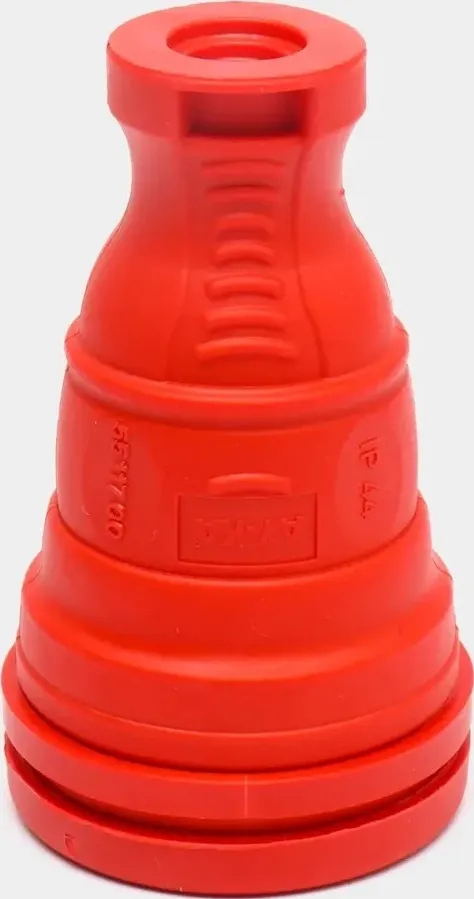 Розетка каучук переносная с/з (красная) IP44 AY-KA