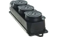 Колодка каучук 3-я с/з IP44 РБ33-1-0м ОМЕГА IEK