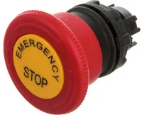 Головка кнопки BDEE авар. "Грибок" 40мм, возврат поворотом, с марк., IP50