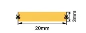 Лента LED COB 4000K 4,8Вт/м 24В 400Лм/м 5м SWG