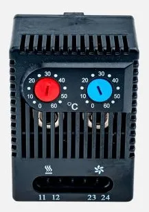 Двойной термостат NC+NO для управления нагревателем и вентилятором MTK-CT2