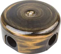 Коробка распред. 110х50мм Бронза (пластик) Bironi