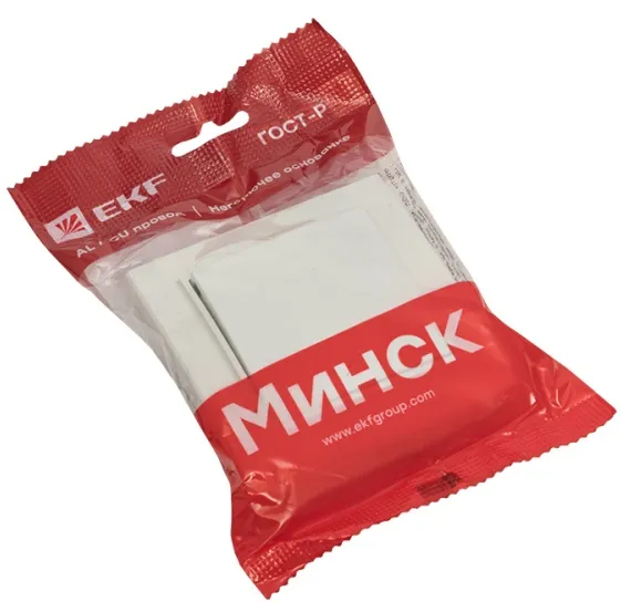 Выключатель самовозвратный 1-кл. Белый Минск EKF