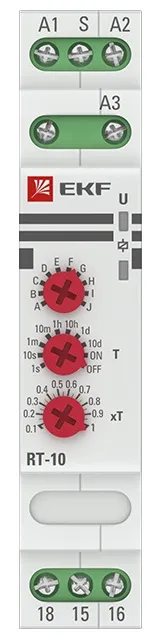 Реле времени RT-10 (10 устанавл. функц.) 8А кат.230В EKF