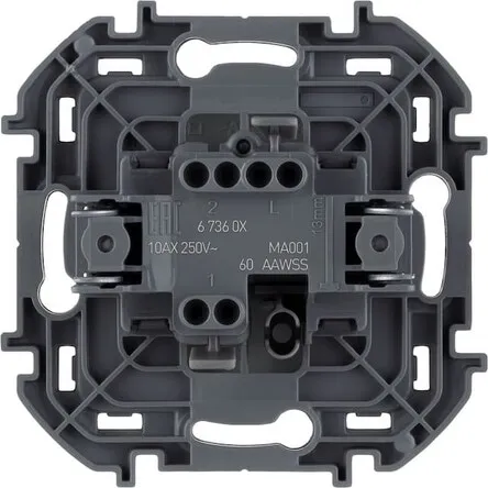 Выключатель 1-кл. Алюминий INSPIRIA LEGRAND