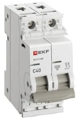 Автоматический выключатель ВА 47-63N C40/2 6кА Proxima EKF