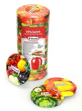 Крышка для банок винтовая 82 мм 20 шт/уп, Komfi, уп