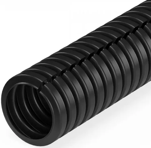 Труба гофр. ПП 7,0 мм автомобильная разрезная HF Промрукав (25м)