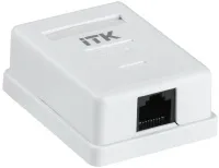 Настенная информационная розетка RJ45 8P8C, кат.5Е, UTP, 1-порт, б ITK