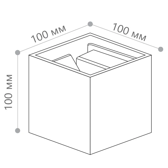 Светильник уличный светодиодный Feron DH012, 2*3W, 450Lm, 3000K, белый