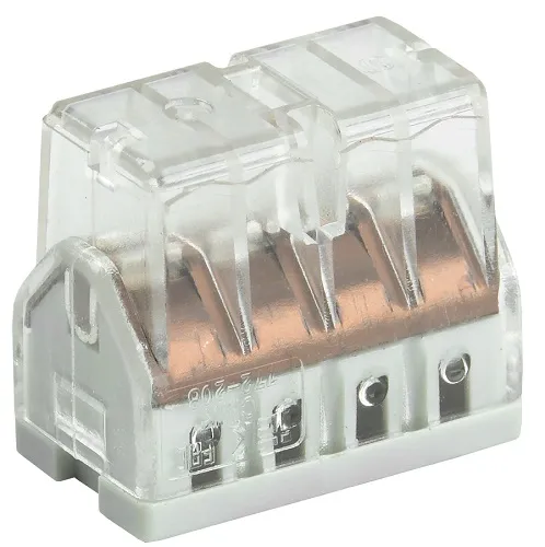 Клемма 8 отверстий 0,5-2,5 (уп. -  4 шт.) 24А (СМК 772-208) (IEK), уп