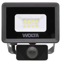 Прожектор LED 10Вт 5700K IP65 900лм с датчиком WOLTA