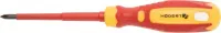 Отвертка диэлектрическая PH1, 100 мм, HOEGERT