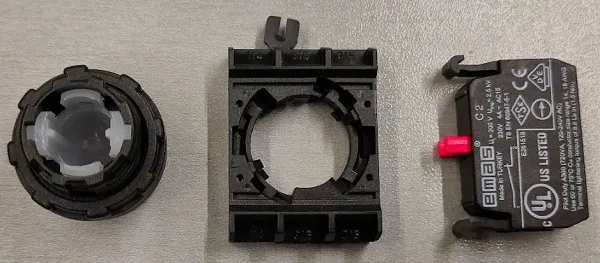 Кнопка сдвоенная CP102K20KY крас.-зел. 1но+1нз IP65 Emas