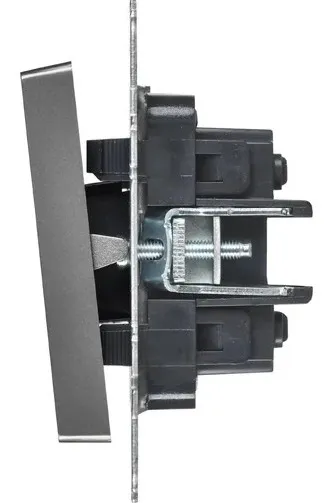 Выключатель перекрестный 2-кл. графит BRITE IEK